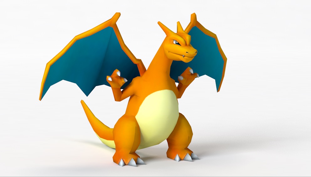 金色恐龙 卡通小龙 喷火龙C4D模型 Charizard - C4D之家 - cinema4d_ 2017-11-03 17.07.09.jpg