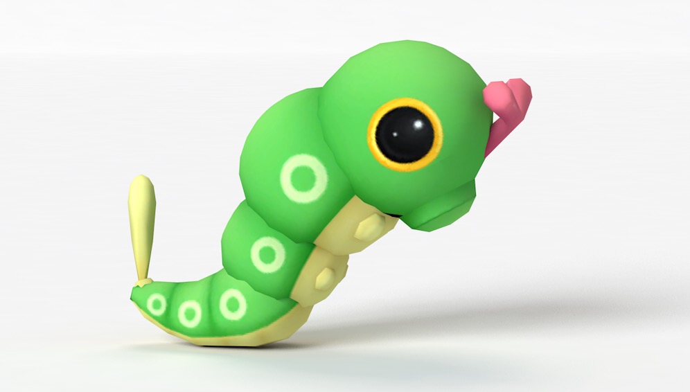卡通毛毛虫 绿毛虫C4D模型 Caterpie - C4D之家 - cinema4d_ 2017-11-03 17.41.56.jpg