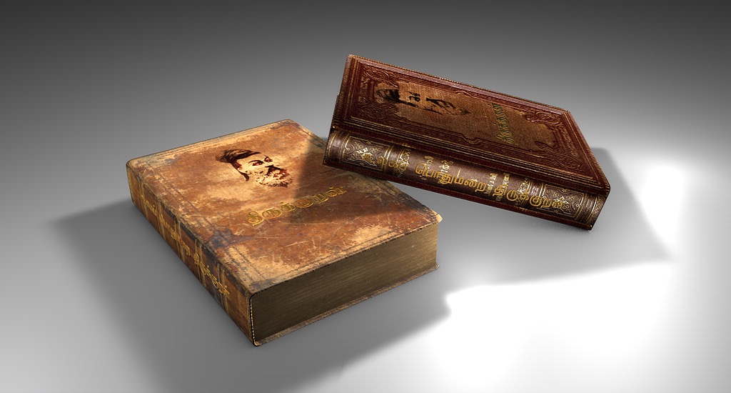 旧书籍C4D模型 Old book