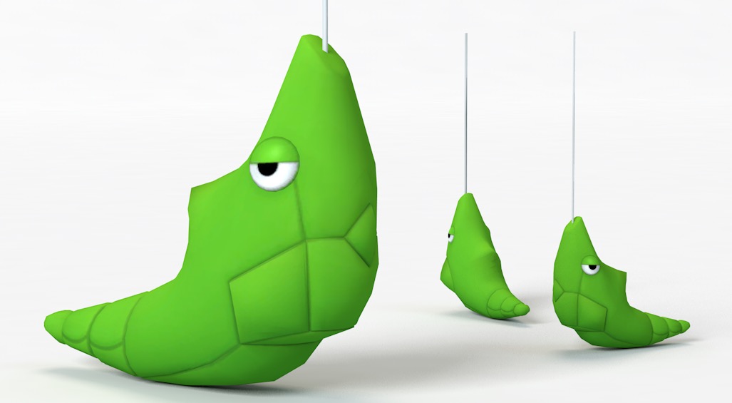绿色草虫 卡通虫蛹 铁甲蛹C4D模型 Metapod - C4D之家 - cinema4d_ 2017-11-04 09.47.27.jpg