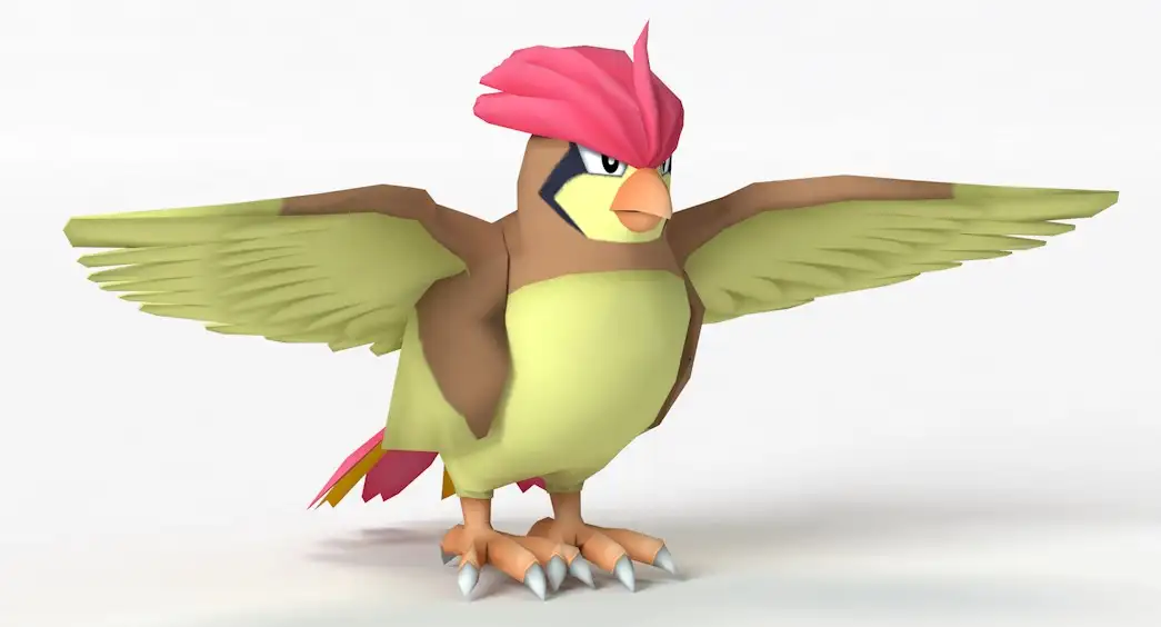 卡通小鸟 比比鸟C4D模型 Pidgeotto