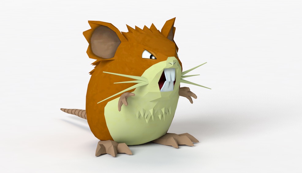 卡通小老鼠 小田鼠 拉达C4D模型 Raticate - C4D之家 - cinema4d_ 2017-11-04 14.29.20.jpg