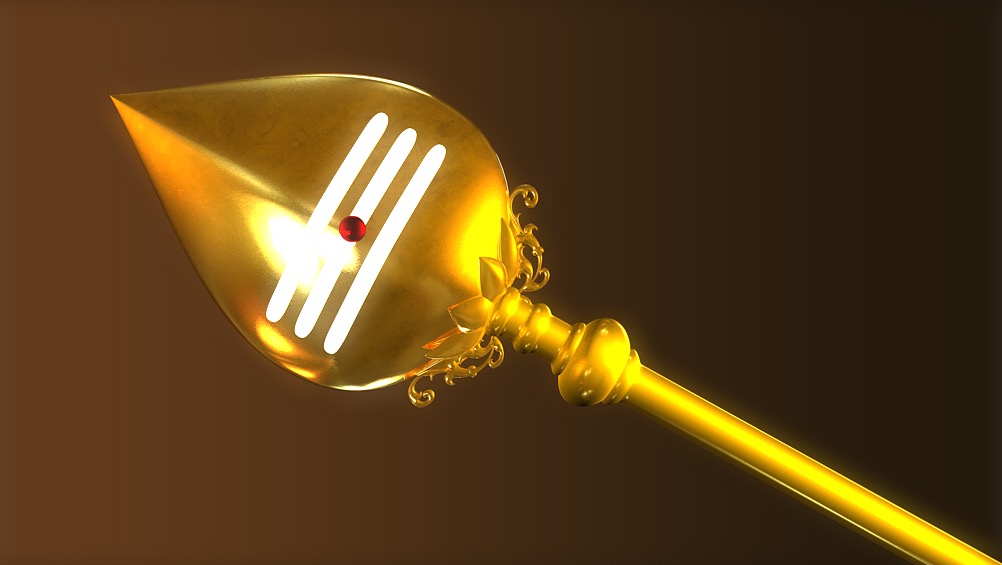 印度佛教法杖C4D模型 Vel Tamil god Weapon 3d Model