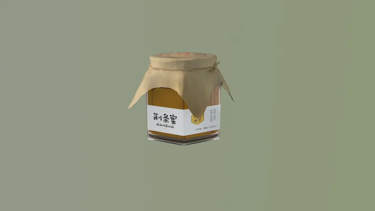 C4D/AE产品包装案例——纯真蜂蜜 - C4D之家 - 蜂蜜包装1.jpg