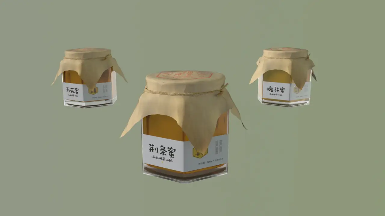 C4D/AE产品包装案例——纯真蜂蜜 - C4D之家 - 蜂蜜包装3.jpg