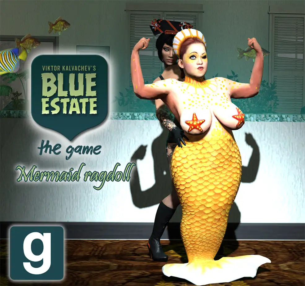 109套C4D性感舞娘射击游戏《蓝金（Blue Estate）》角色模型合集 - C4D之家 - mermaid_from_blue_estate_the_game_for_gmod_by_vlsn-da3ivki.jpg