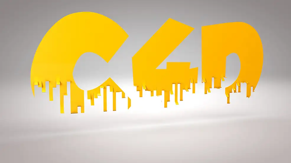 C4D折叠文字动画 纸条文字动画工程文件 text Folding - C4D之家 - 1.jpg