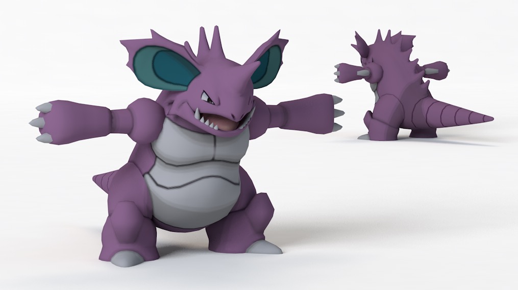 精灵宝可梦卡通角色尼多王C4D模型 Nidoking 3d model - C4D之家 - cinema4d_ 2017-11-09 14.12.10.jpg