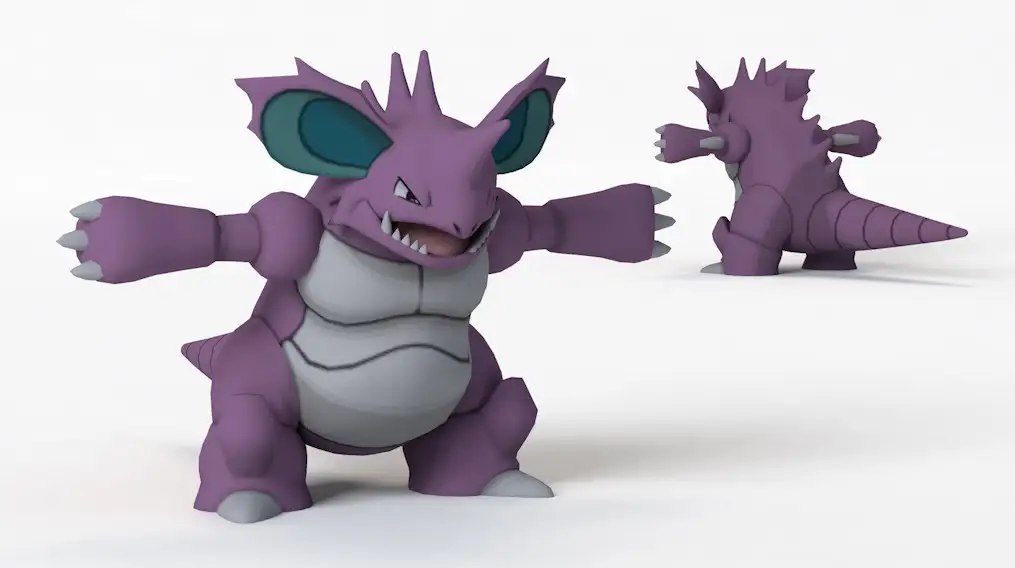 精灵宝可梦卡通角色尼多王C4D模型 Nidoking 3d model - C4D之家 - cinema4d_ 2017-11-09 14.12.10.jpg