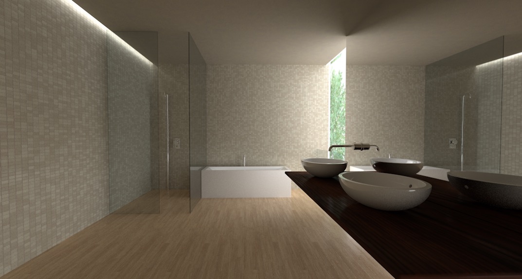 卫生间 浴室C4D模型 Bath 3d model