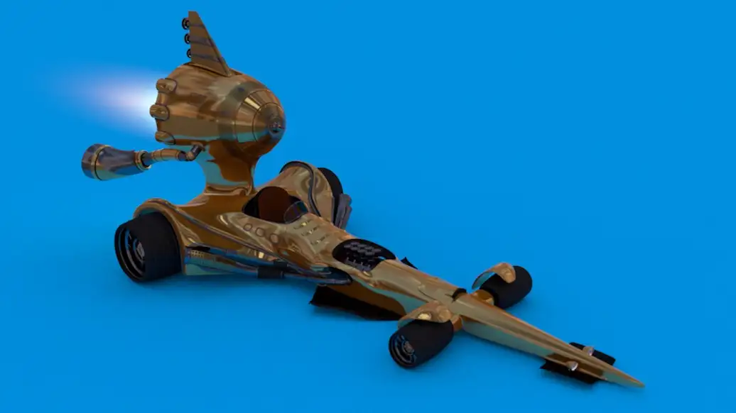 卡通赛carC4D模型 C4D 3D Model Cartoon Race Car
