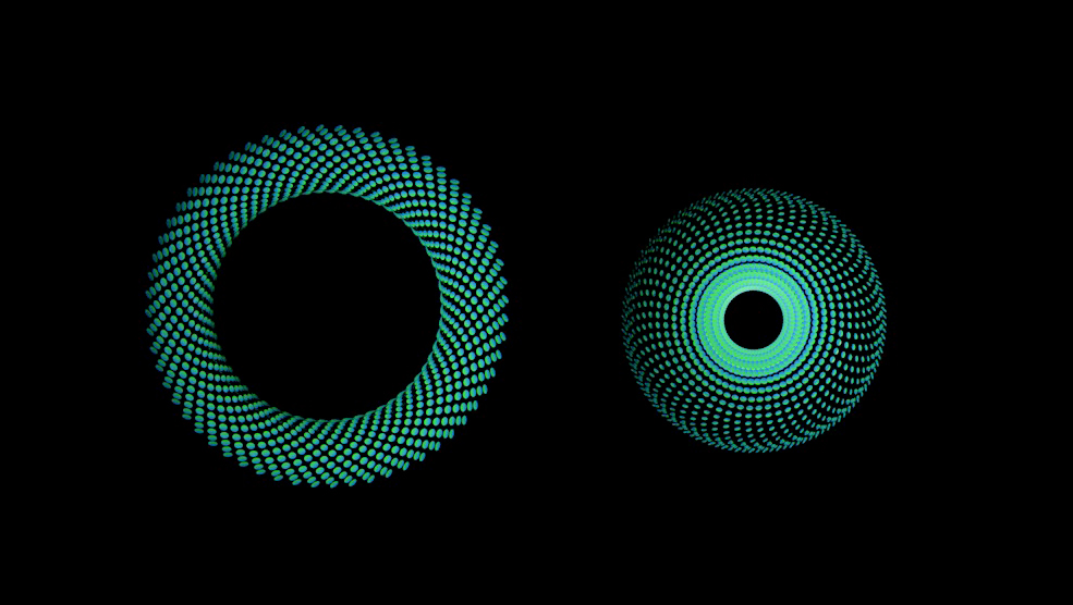 C4D环状圆点变换动画工程文件 Collido C4D Project