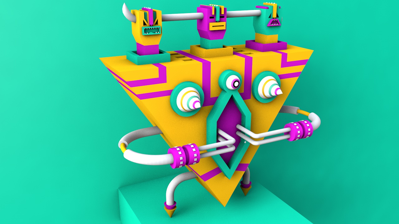 二维转三维建模 - C4D之家 - 机器人.jpg