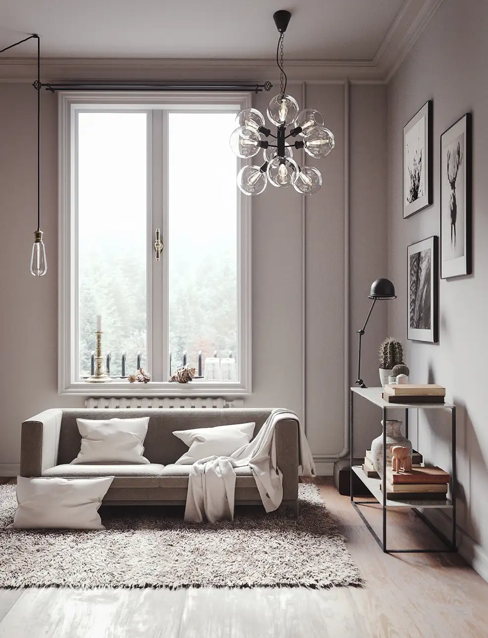 C4D挪威风格的客厅 Norway's Interior