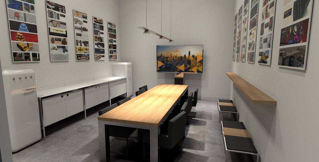 小会议室C4D模型 Meeting Room C4D Scene