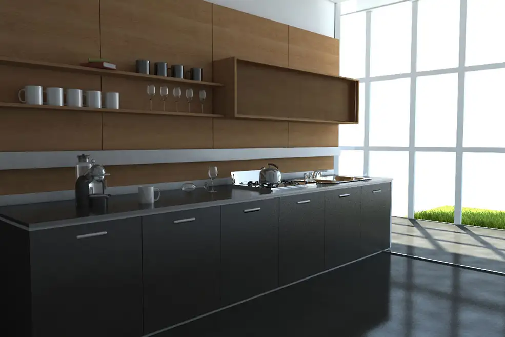 C4D室内模型 开放式厨房C4D模型 IKEA Kitchen indoor 3d model