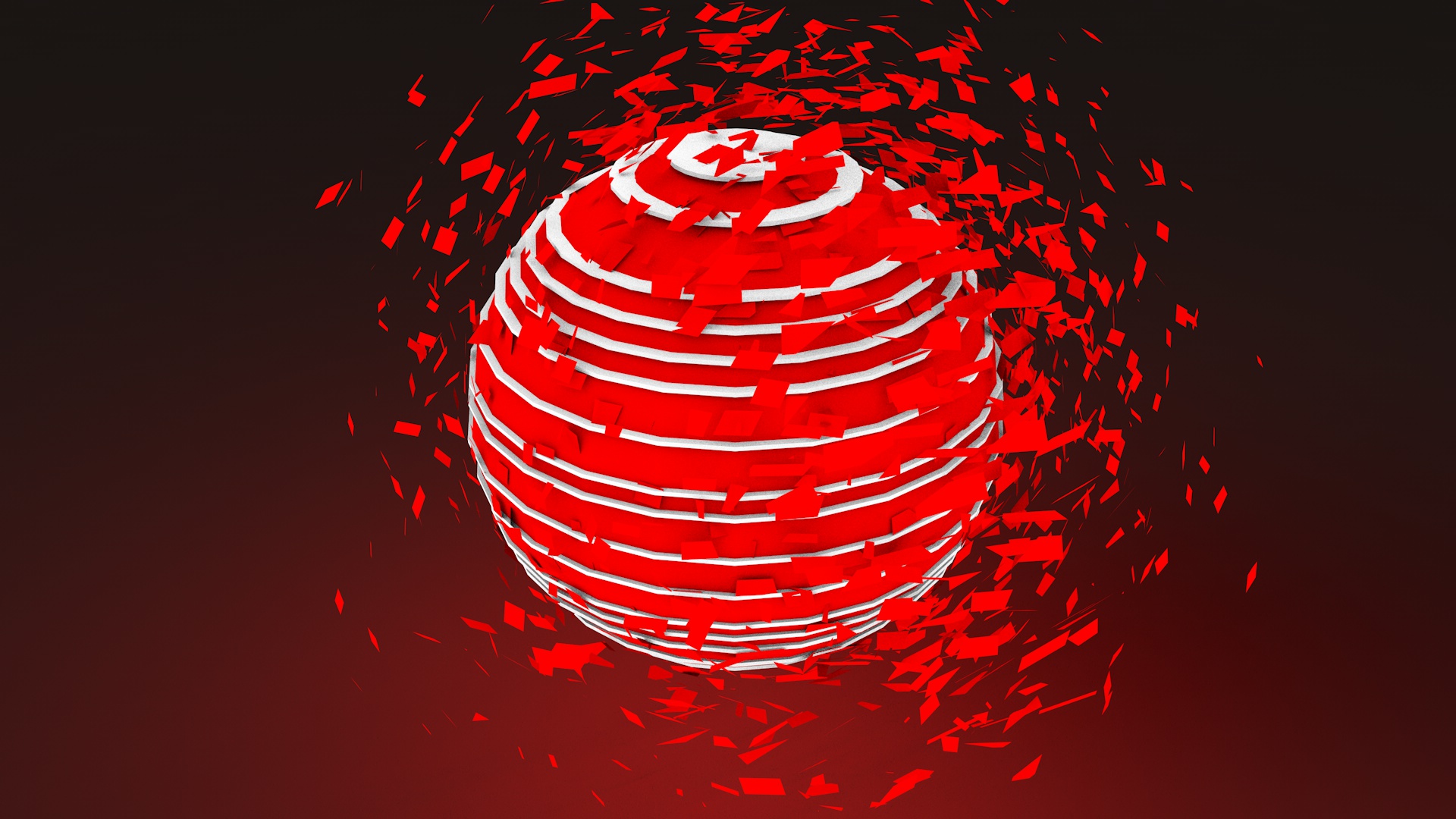 红与黑的碰撞，机械手臂 - C4D之家 - 光球.jpg