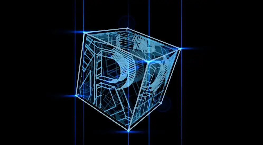 C4D透明立方体里面的字母工程文件 Transparent cube C4D Project
