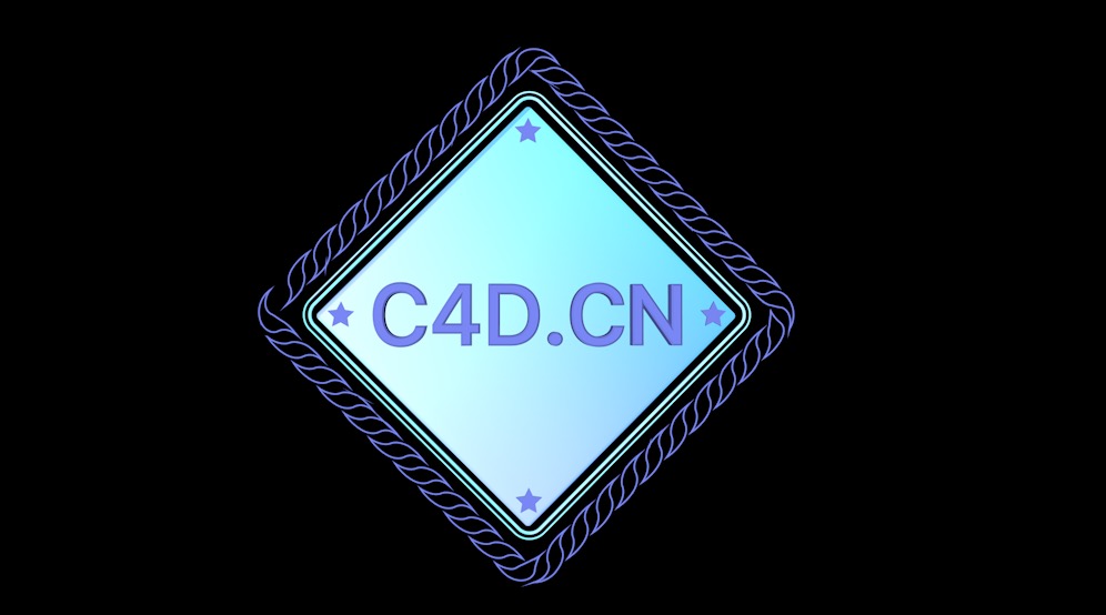 C4D标牌文字展示动画工程文件 Text display animation
