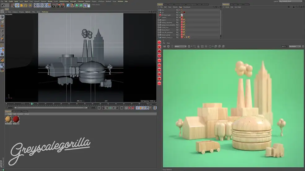 Cinema 4D Redshift渲染器的代理与随机教程 Redshift Proxies and Random Techniques
