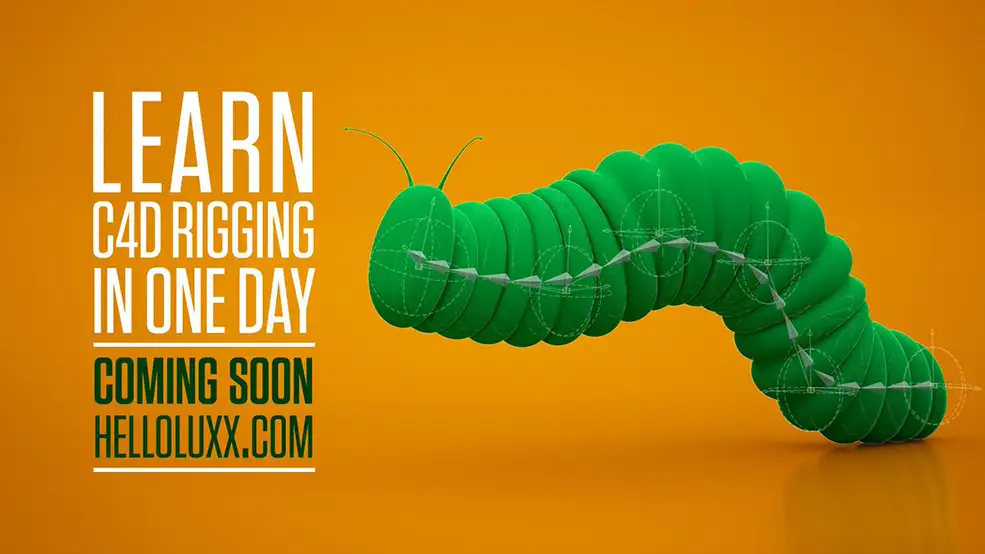 C4D绑定全面入门基础教程 Helloluxx Learn Cinema 4D Rigging In One Day