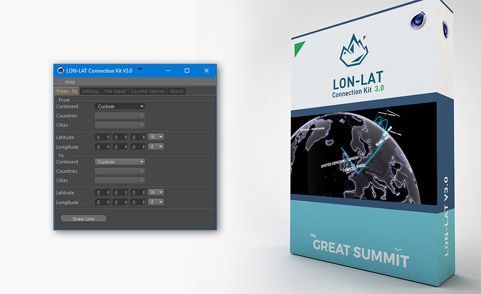 C4D地球地点连线插件 TGS Lon-Lat Connection Kit V3.0 For Cinema 4D R16-R19 - C4D之家 - 16-9_verpakking_LONLAT.jpg
