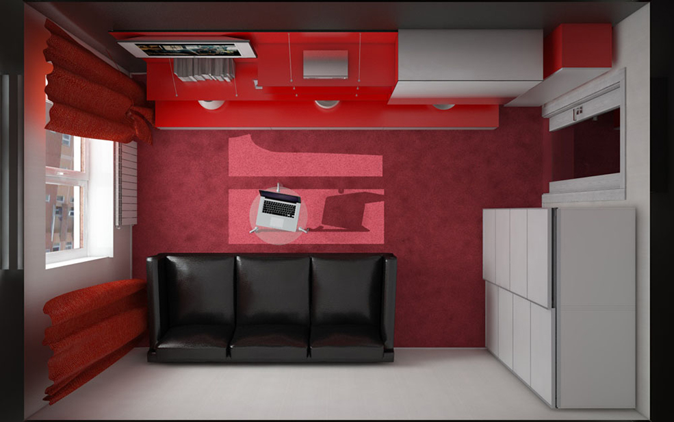 C4D室内渲染模型：红色风格的小客厅C4D渲染模型 A living room - C4D之家 - SP-1-08-14-15-(2).jpg