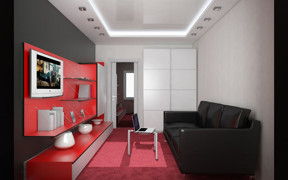 C4D室内渲染模型：红色风格的小客厅C4D渲染模型 A living room - C4D之家 - SP-1-08-14-15-(3).jpg