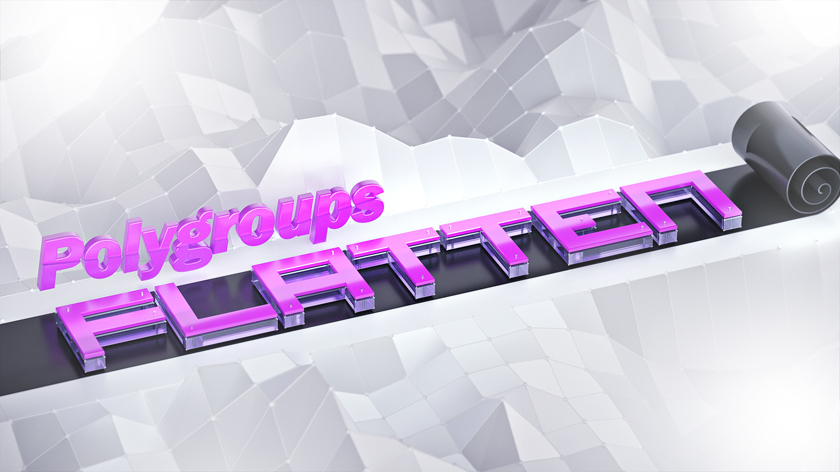 C4D使用模型元素多边形扁平化插件 Polygroups Flatten - C4D之家 - Flatten_800.jpg