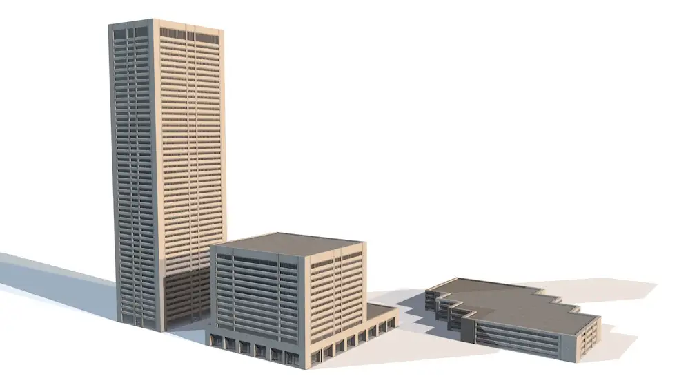 C4D摩天大楼 高楼大厦模型 C4D 3D Buildings Skyscraper Model - C4D之家 - 屏幕快照 2017-12-07 19.25.10.jpg