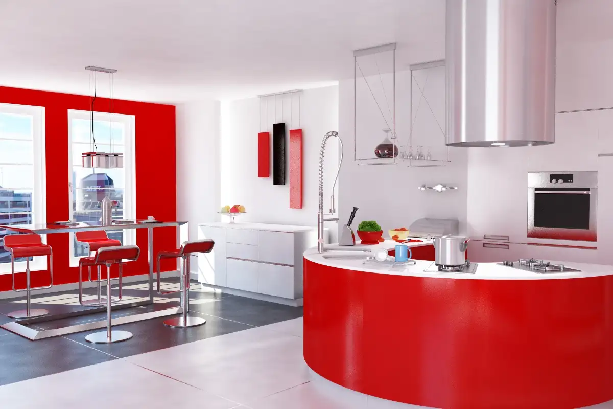 C4D室内模型：红色时尚餐厅 厨房渲染模型 Dining room kitchen - C4D之家 - archinteriors1_005.jpg
