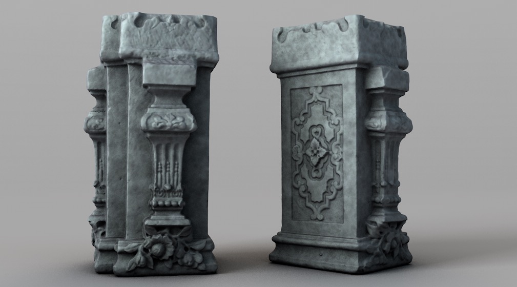 浮雕柱 雕花石刻柱C4D模型 Carved stone column - C4D之家 - 屏幕快照 2017-12-07 23.00.02.jpg