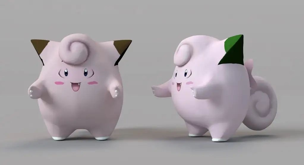 皮皮 神奇宝贝 口袋妖怪 卡通动物精灵C4D模型 Clefairy