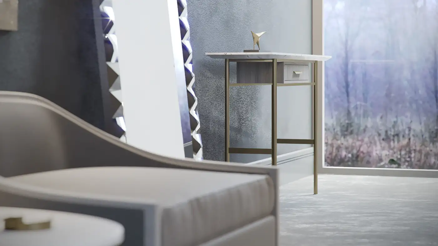 C4D现代经典卧室渲染作品欣赏 Corona for C4D Scene files