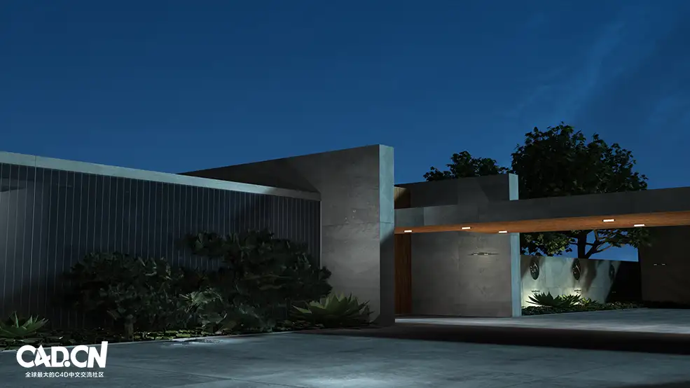 C4D汽车背景 汽车环境 汽车场景模型 创意场景渲染模型 Automobile environment - C4D之家 - 01scene.jpg