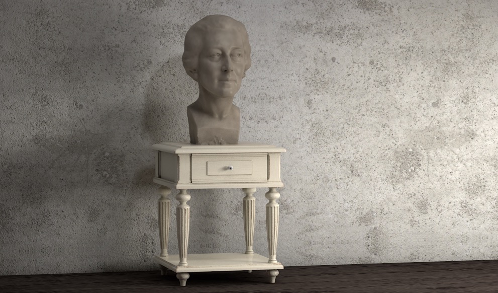 C4D女性雕像 中年妇女雕塑 母亲形象雕塑3d模型 Sculpture