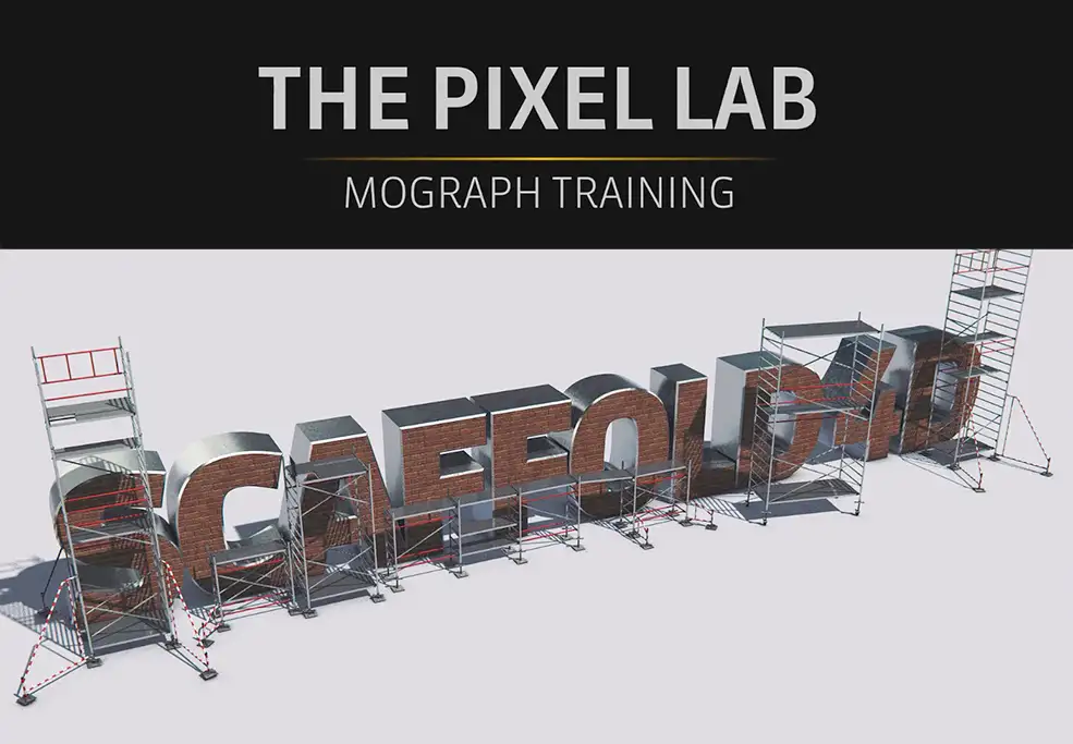 C4D脚手架 支架 桁架模型绑定预设 The Pixel Lab – Scaffold Rig for Cinema 4D