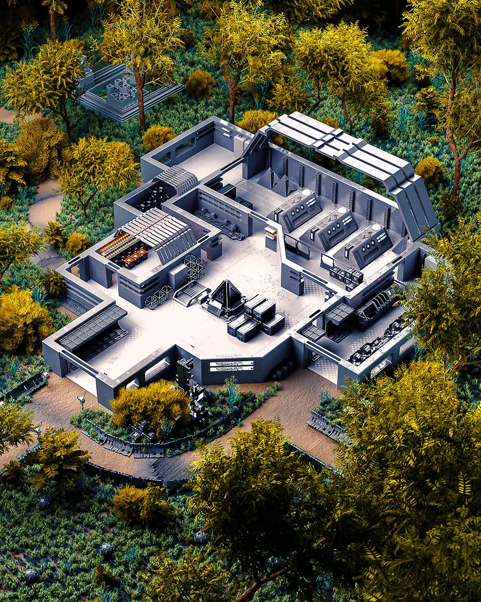 C4D实用工程第543季：室外科幻设备基地C4D工程 C4D Project[Cinema4D - Octane] - C4D之家 - [21-12-17]---Warehouse.jpg