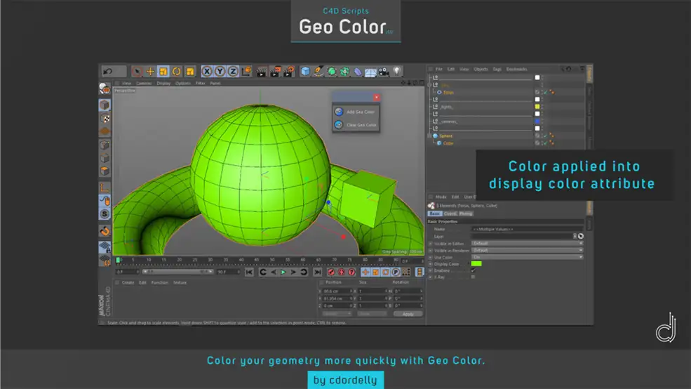 C4D快速添加色彩脚本 Geo Color - Scripts Package v1.0 - C4D之家 - 04.jpg