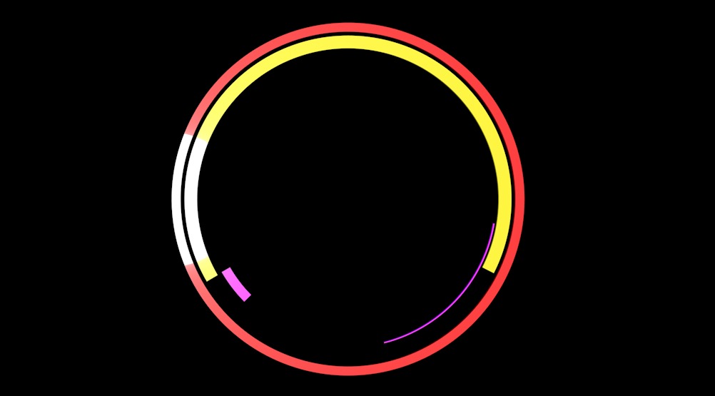 C4D二维圆环运动图形动画工程文件 Ring animation