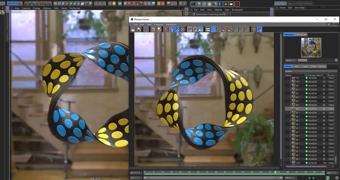 C4D制作扭曲的圆环循环动画教程 Mobius Loop Animation Cinema 4D Tutorial