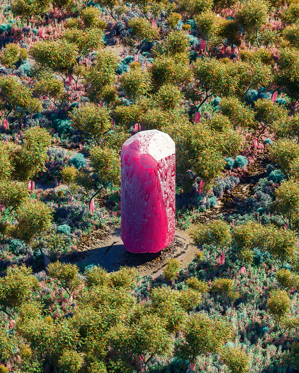 C4D实用工程第556季：树丛中的晶体C4D工程 C4D Project[Cinema4D - Octane] - C4D之家 - [03-01-18]---Spot.jpg