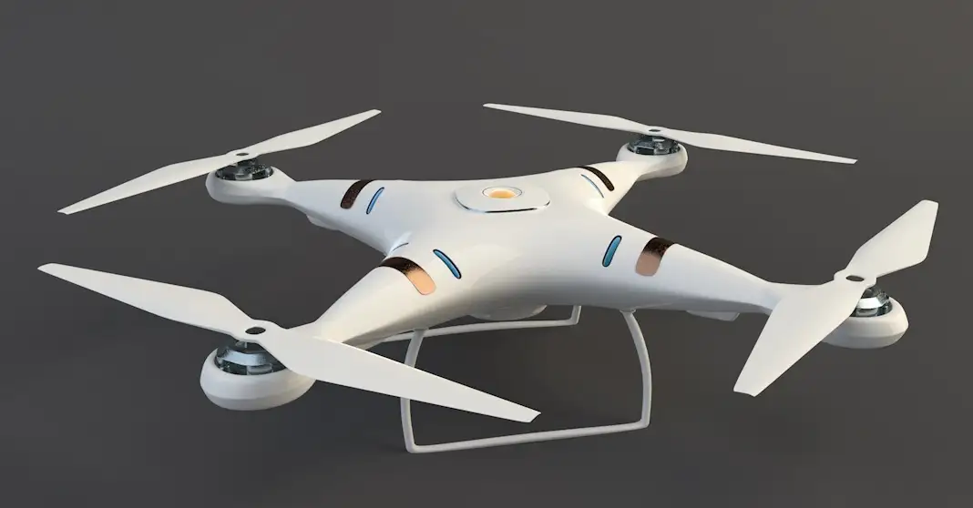 无人机C4D模型 四旋翼飞行器 四个螺旋桨的无人机 Drone