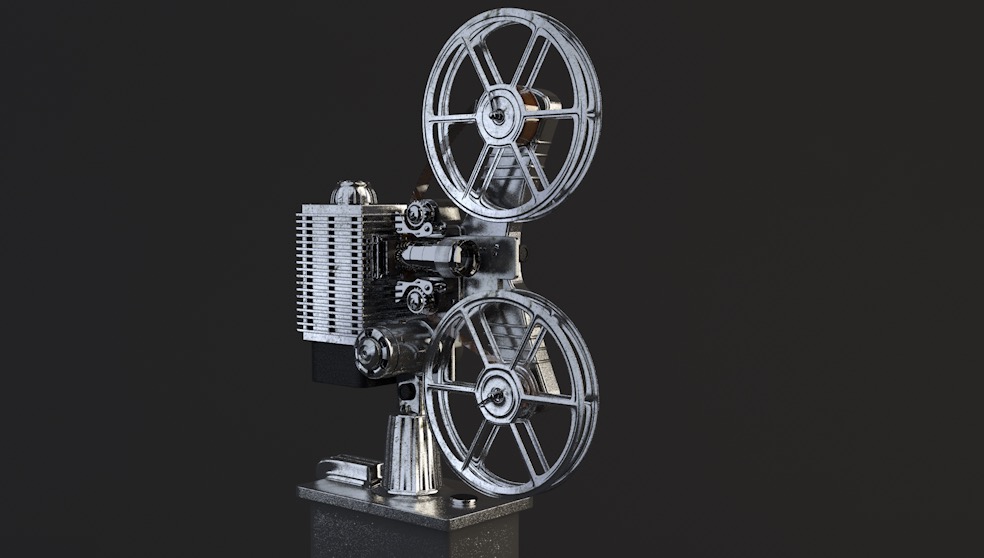 电影放映机C4D模型 Film Projector - C4D之家 - 屏幕快照 2018-01-11 20.50.19.jpg