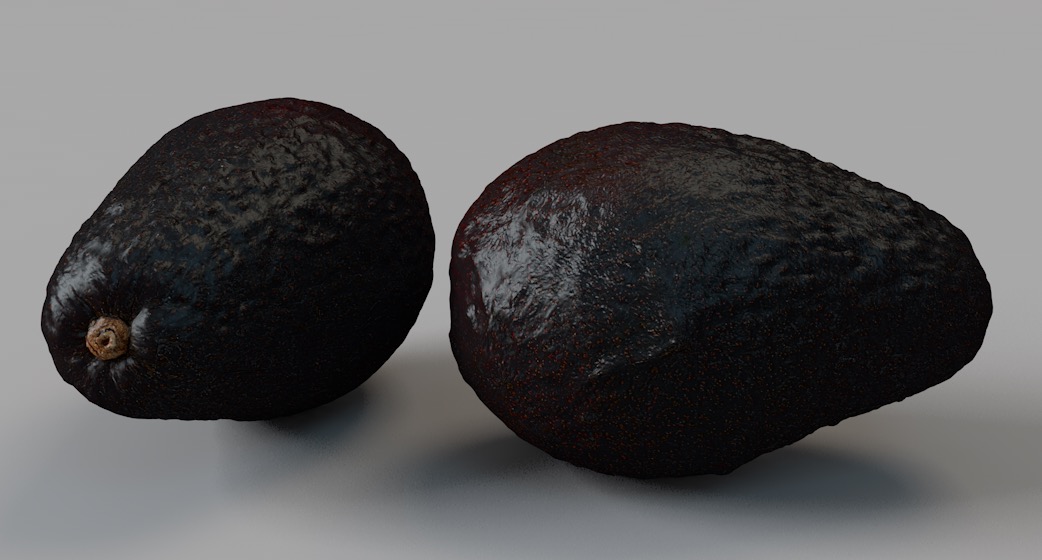鳄梨 牛油果 油梨 樟梨 酪梨C4D模型 avocado 3d model