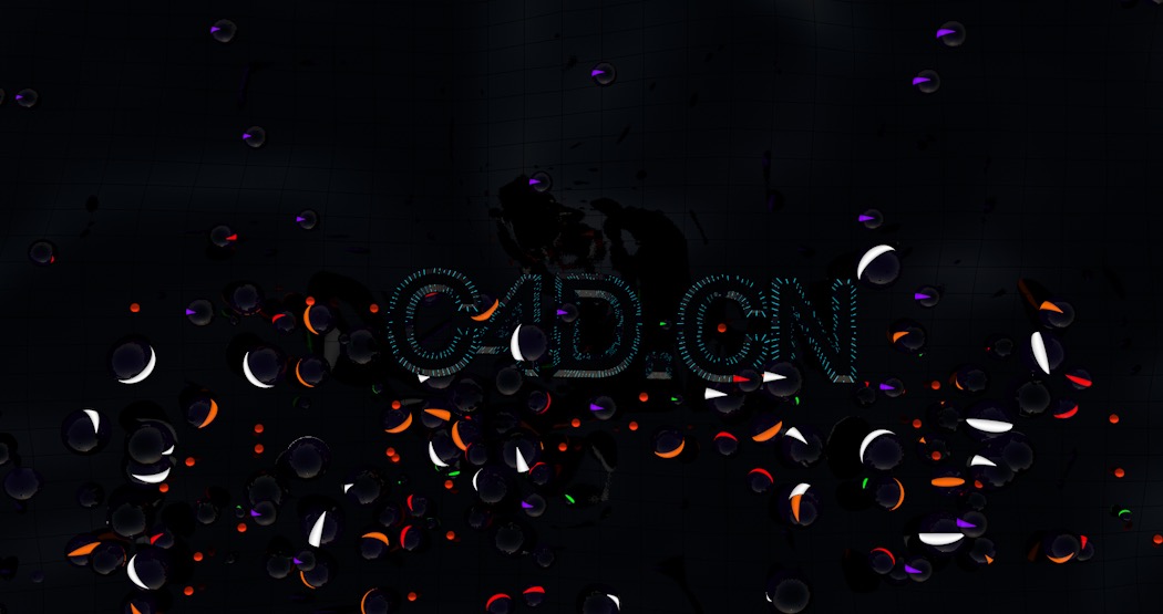 C4D发光球与标志文字动画工程文件 Emerge text