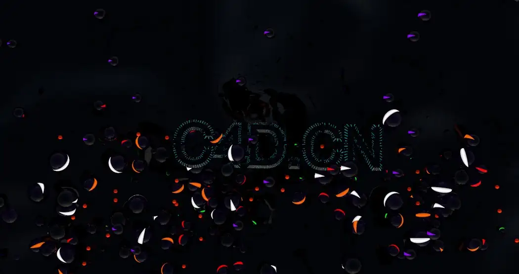 C4D发光球与标志文字动画工程文件 Emerge text