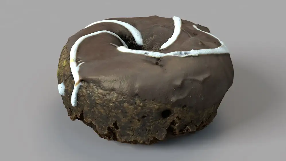 巧克力甜甜圈C4D模型 Chocolate Donut 3d model