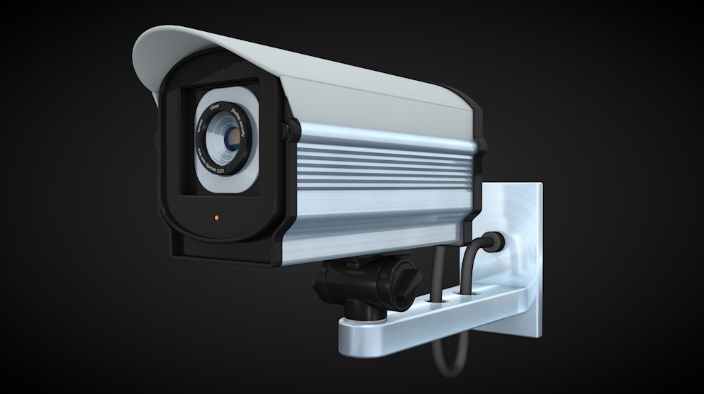 安全监控摄像头 监控摄像机 监控设备C4D模型 Security Camera