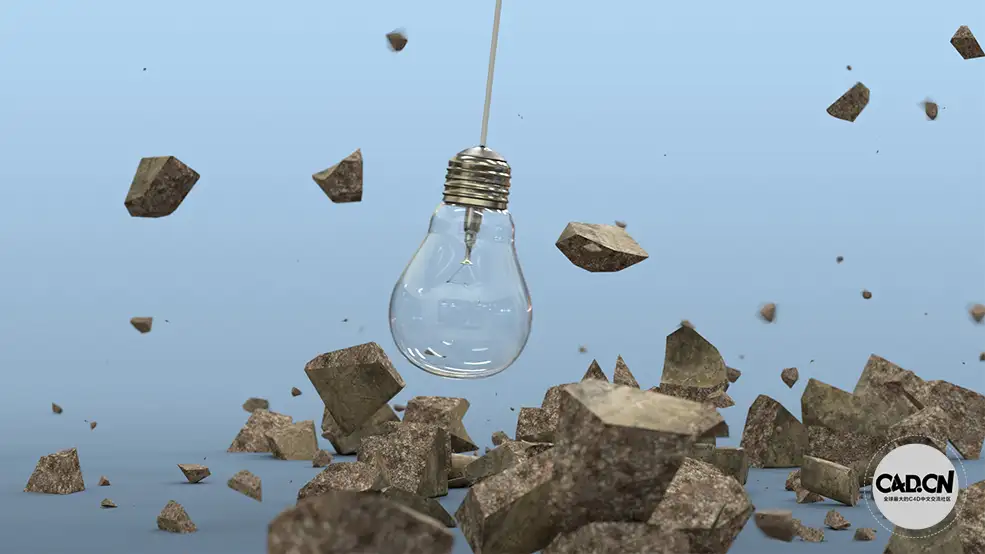 C4D redshift工程 灯泡标志动画工程 灯泡创意标题文字 - C4D之家 - ko_restart-myself_07.jpg